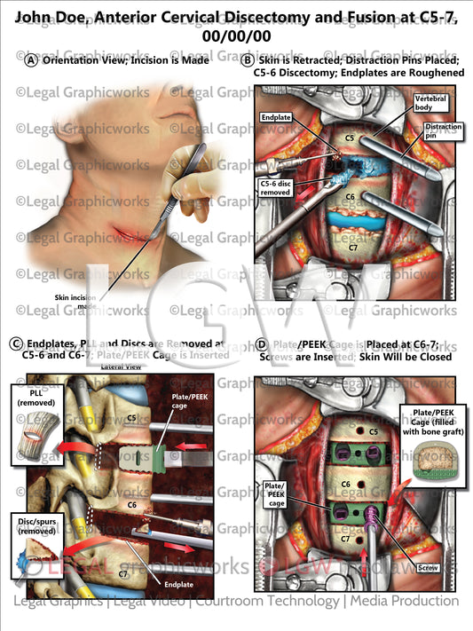 Anterior Cervical Discectomy and Fusion at C5-7