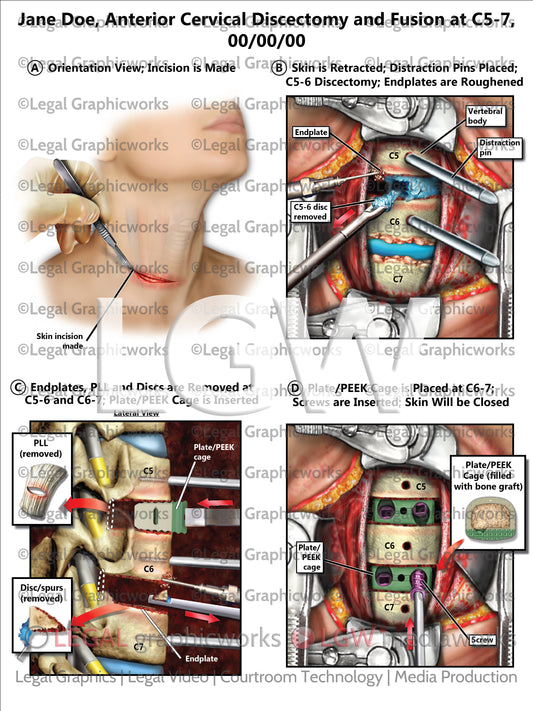Anterior Cervical Discectomy and Fusion at C5-7