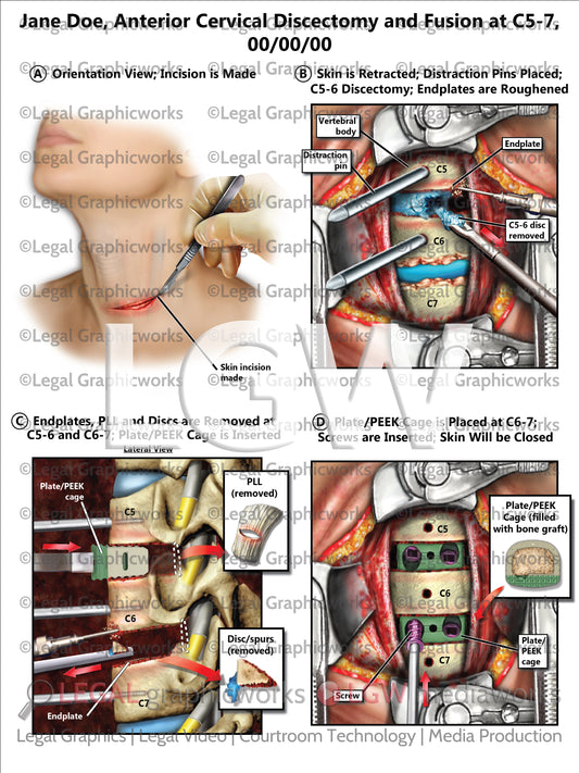 Anterior Cervical Discectomy and Fusion at C5-7