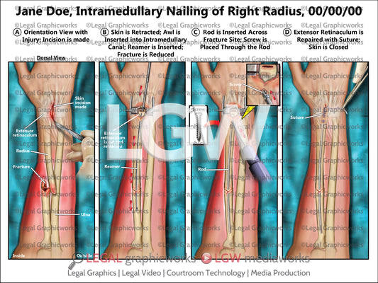 Intramedullary Nailing of Right Radius