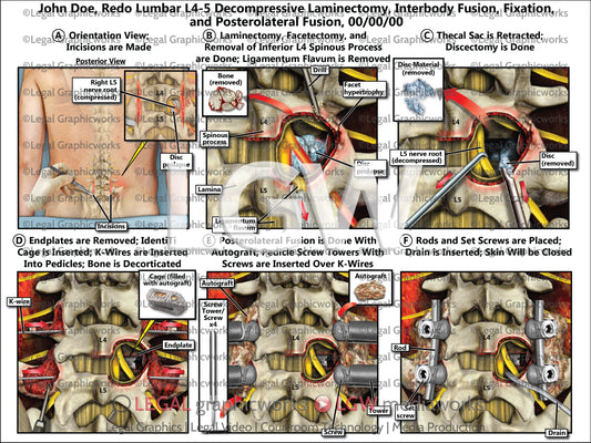 Redo Lumbar L4-5 Decompressive Laminectomy, Interbody Fusion, Fixation, and Posterolateral Fusion