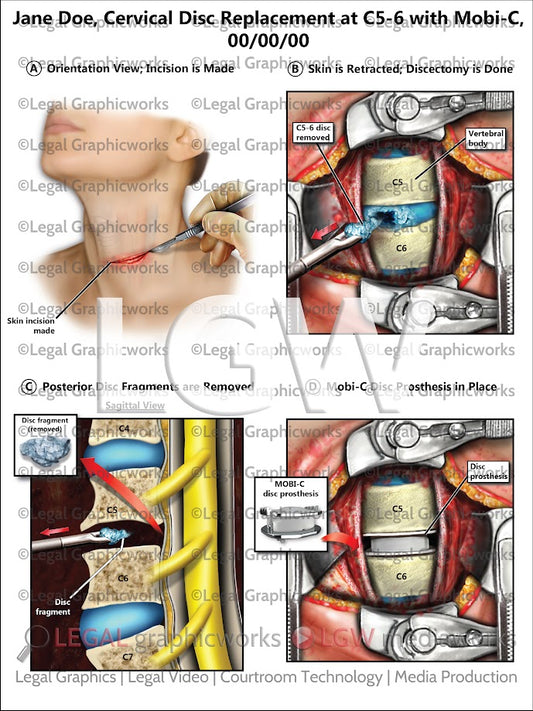 Cervical Disc Replacement at C5-6 with Mobi-C