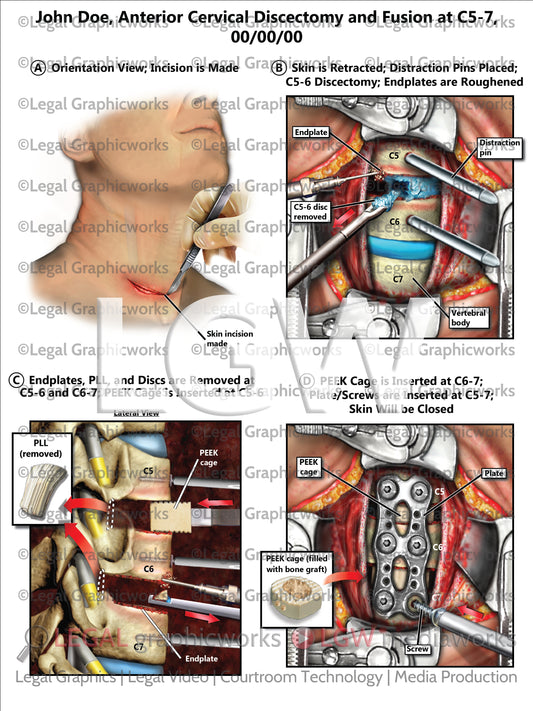 Anterior Cervical Discectomy and Fusion at C5-7