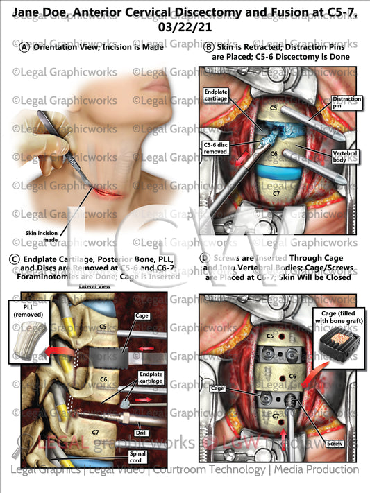 Anterior Cervical Discectomy and Fusion at C5-7