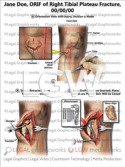 ORIF of Right Tibial Plateau Fracture