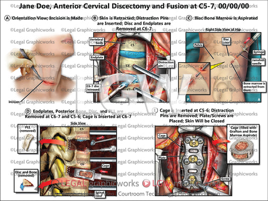 Anterior Cervical Discectomy and Fusion at C5-7
