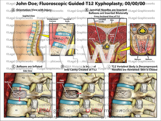 Fluoroscopic Guided T12 Kyphoplasty