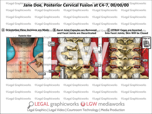Posterior Cervical Fusion at C4-7