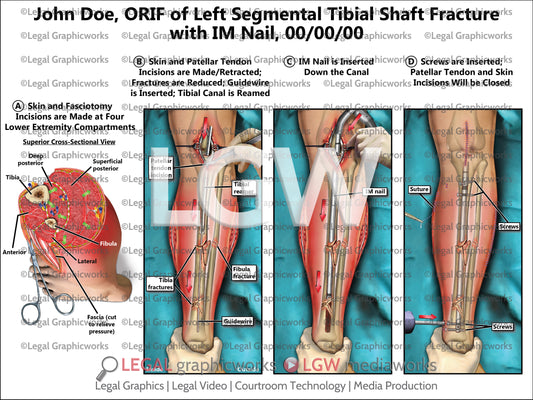 ORIF of Left Segmental Tibial Shaft Fracture