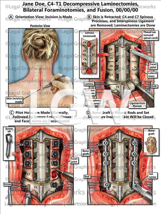 Decompressive Laminectomies, Bilateral Foraminotomies, and Fusion
