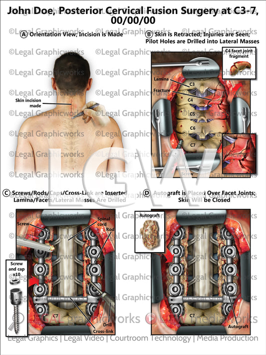 Posterior Cervical Fusion Surgery at C3-7