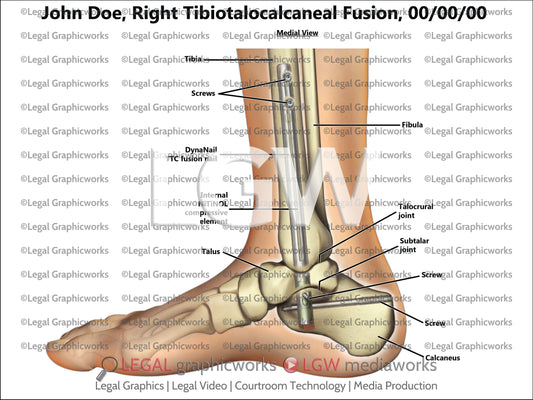 Right Tibiotalocalcaneal Fusion