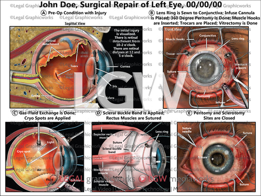Surgical Repair of Left Eye