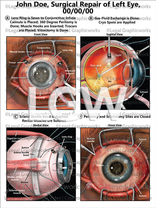 Surgical Repair of Left Eye