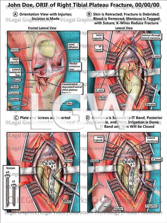ORIF of Right Tibial Plateau Fracture