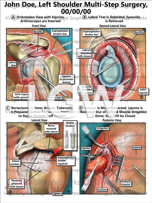 Left Shoulder Multi-Step Surgery