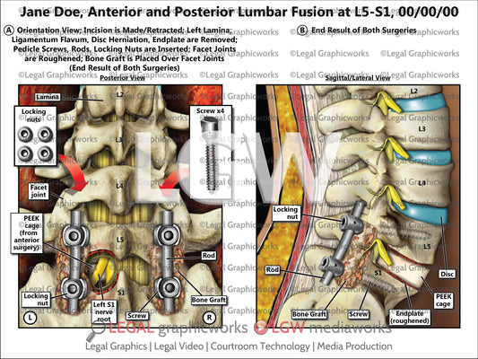 Anterior and Posterior Lumbar Fusion at L5-S1