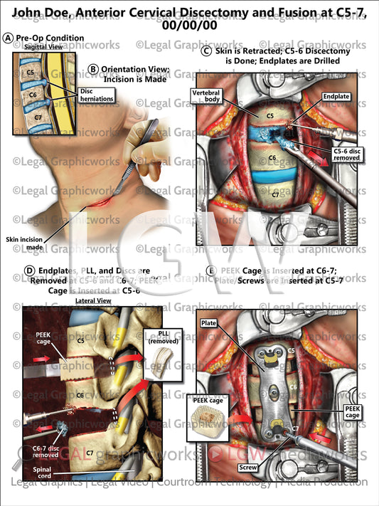 Anterior Cervical Discectomy and Fusion at C5-7
