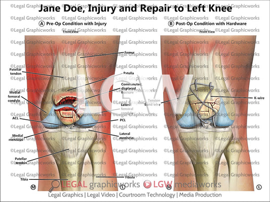Injury and Repair to Left Knee