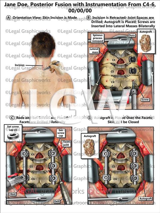 Posterior Fusion with Instrumentation From C4-6