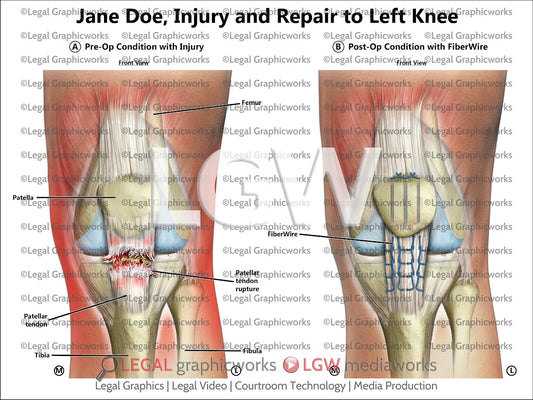 Injury and Repair to Left Knee