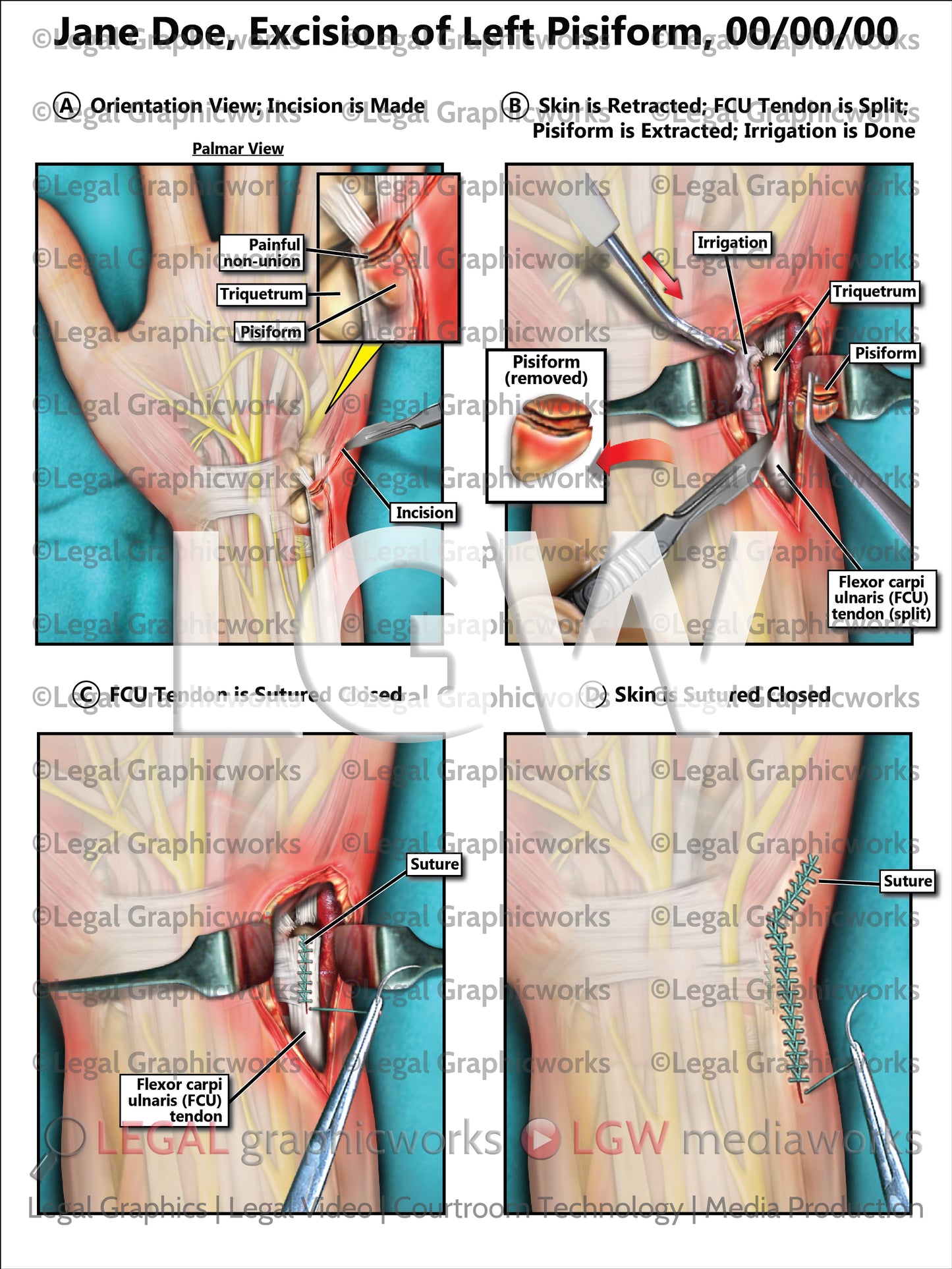 Excision of Left Pisiform