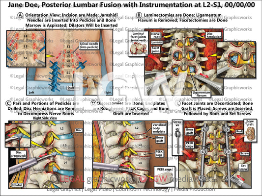 Posterior Lumbar Fusion with Instrumentation at L2-S1