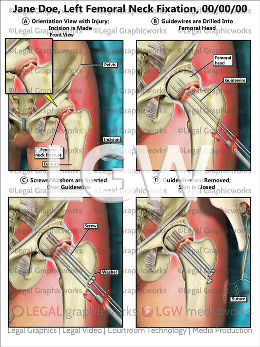 Left Femoral Neck Fixation