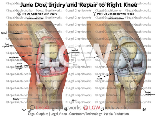 Injury and Repair to Right Knee
