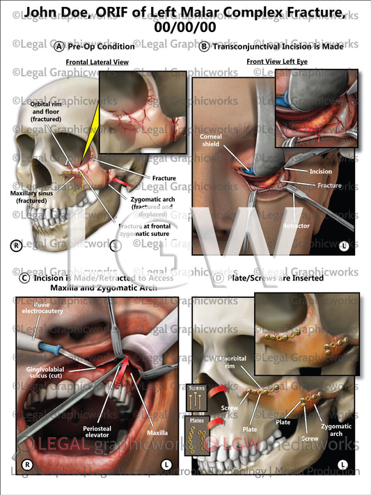 ORIF of Left Malar Complex Fracture