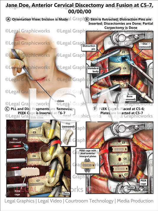 Anterior Cervical Discectomy and Fusion at C5-7
