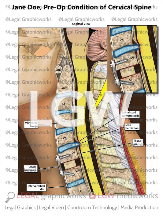 Pre-Op Condition of Cervical Spine